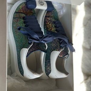 Alexander McQueen glitter shoes